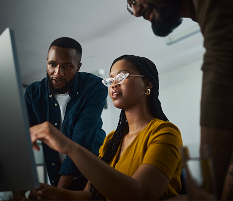 Colleagues collaborating